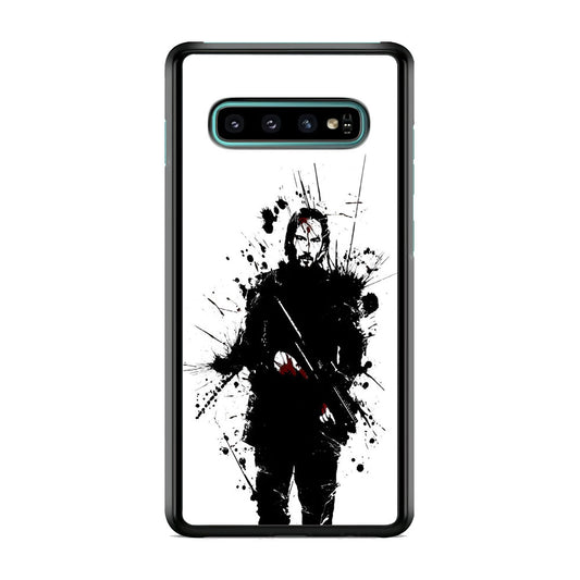 John Wick White Splash Art Samsung Galaxy S10 Case