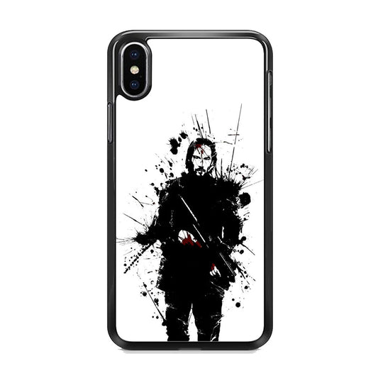 John Wick White Splash Art iPhone Xs Case
