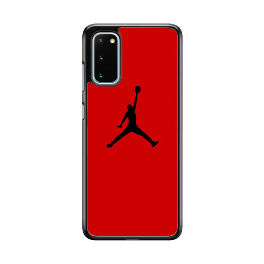 Jordan Red Simple Samsung Galaxy S20 Case