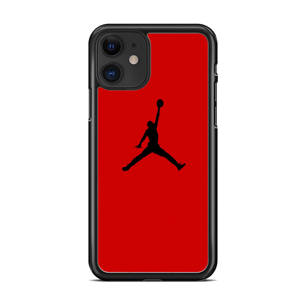 Jordan Red Simple iPhone 11 Case