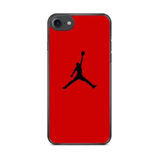 Jordan Red Simple iPhone 8 Case