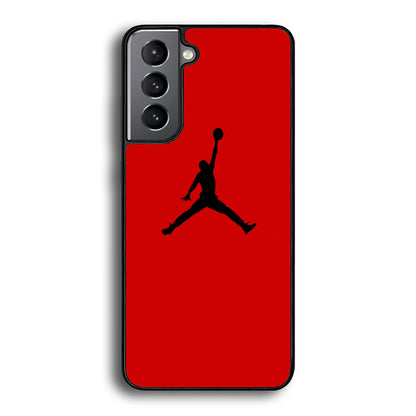 Jordan Red Simple Samsung Galaxy S21 Plus Case