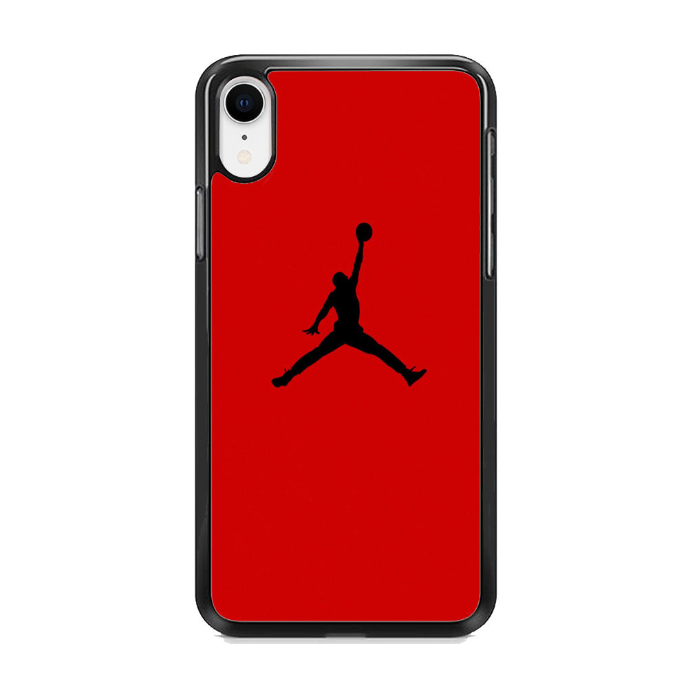 Jordan Red Simple iPhone XR Case