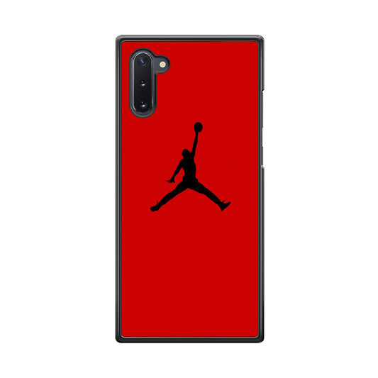 Jordan Red Simple Samsung Galaxy Note 10 Case