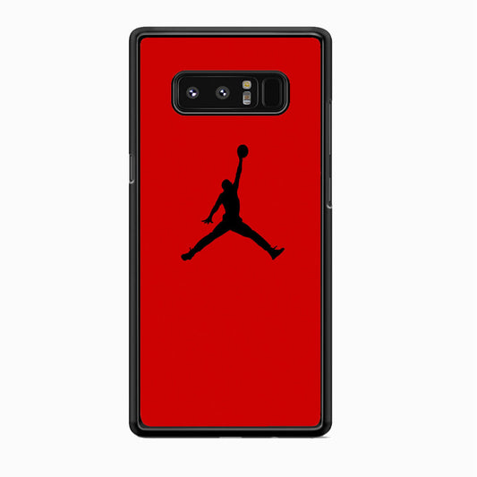 Jordan Red Simple Samsung Galaxy Note 8 Case