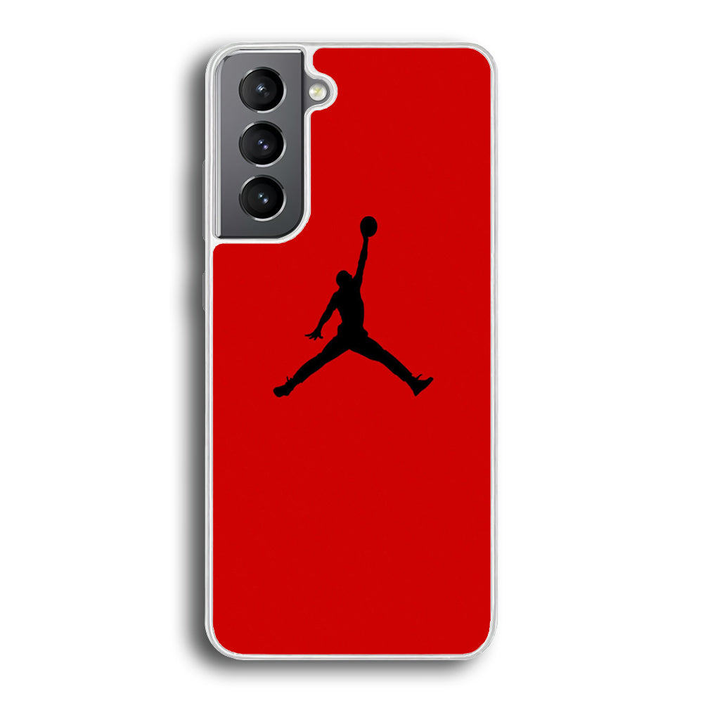 Jordan Red Simple Samsung Galaxy S21 Plus Case