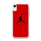 Jordan Red Simple iPhone XR Case