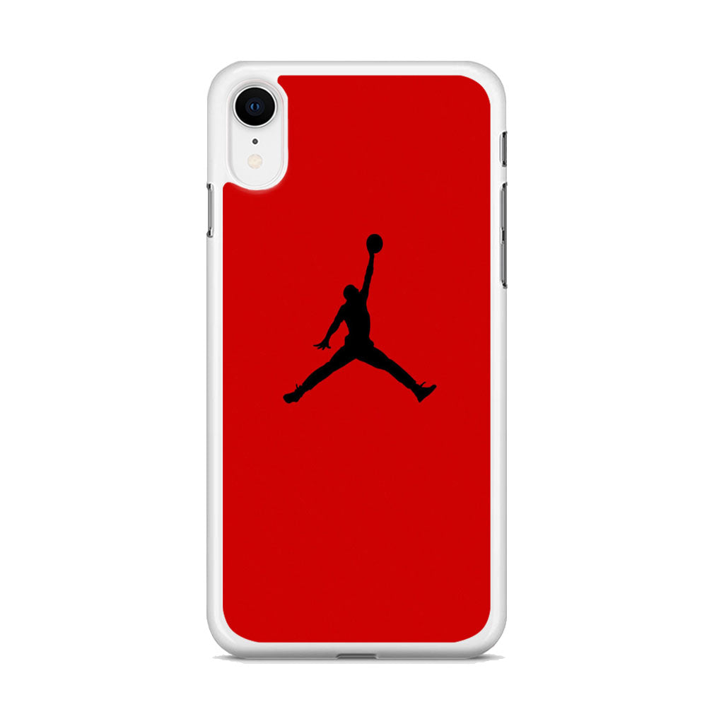 Jordan Red Simple iPhone XR Case