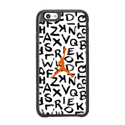 Jordan White Aphabet Orange Logo iPhone 6 | 6s Case