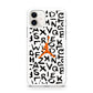 Jordan White Aphabet Orange Logo iPhone 11 Case