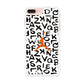 Jordan White Aphabet Orange Logo iPhone 8 Plus Case
