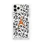 Jordan White Aphabet Orange Logo iPhone 11 Pro Case