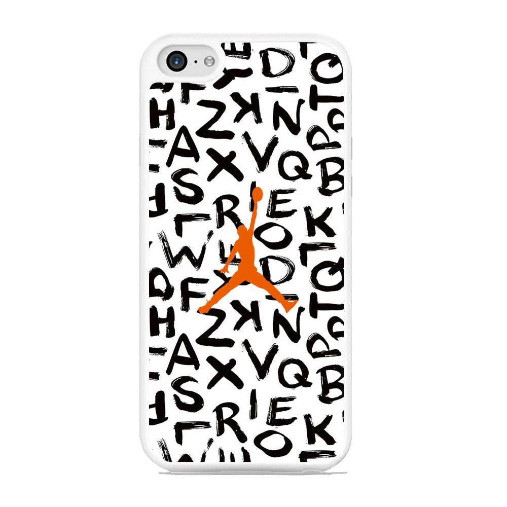 Jordan White Aphabet Orange Logo iPhone 6 | 6s Case