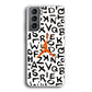 Jordan White Aphabet Orange Logo Samsung Galaxy S21 Plus Case