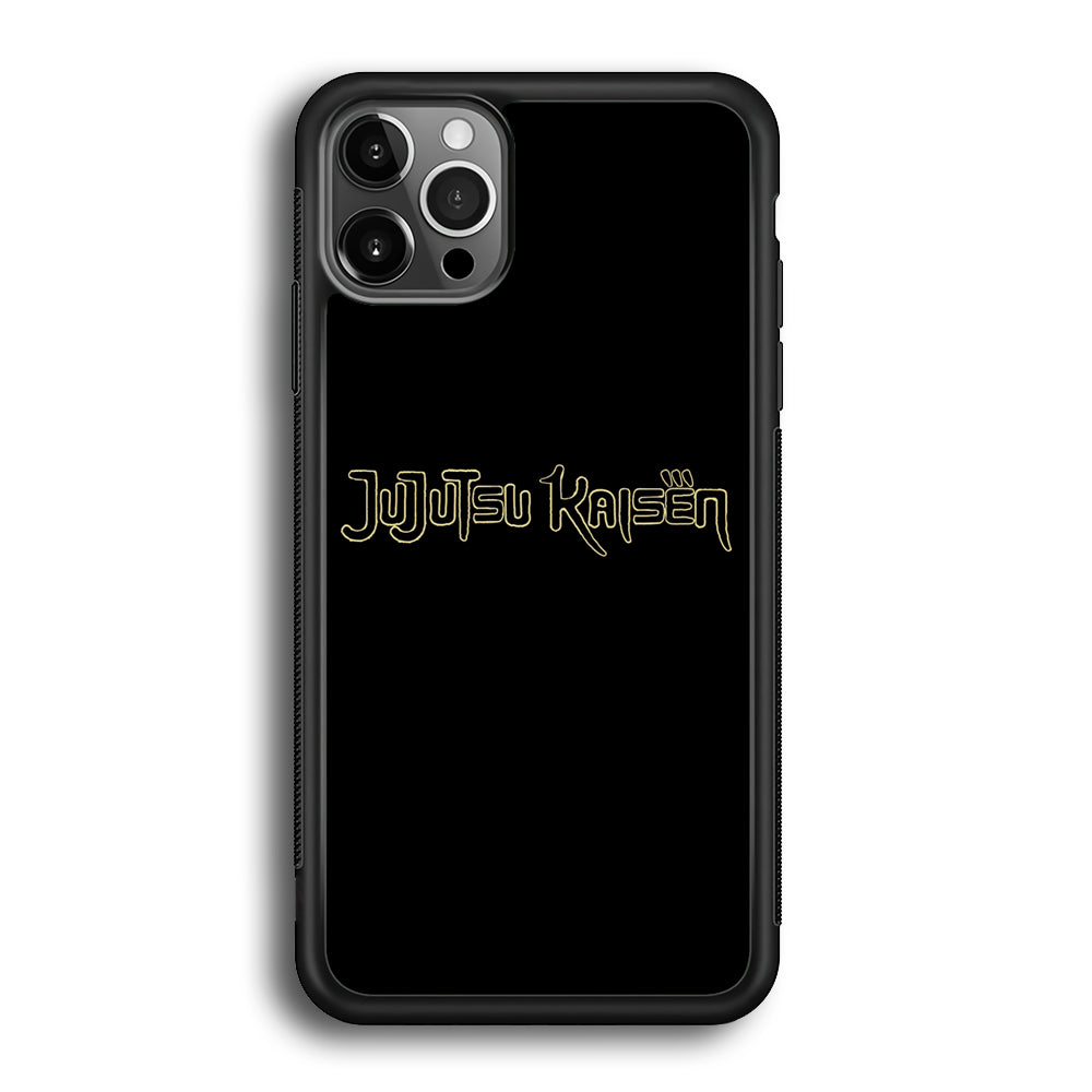 Jujutsu Kaisen Logo Black Gold iPhone 12 Pro Case