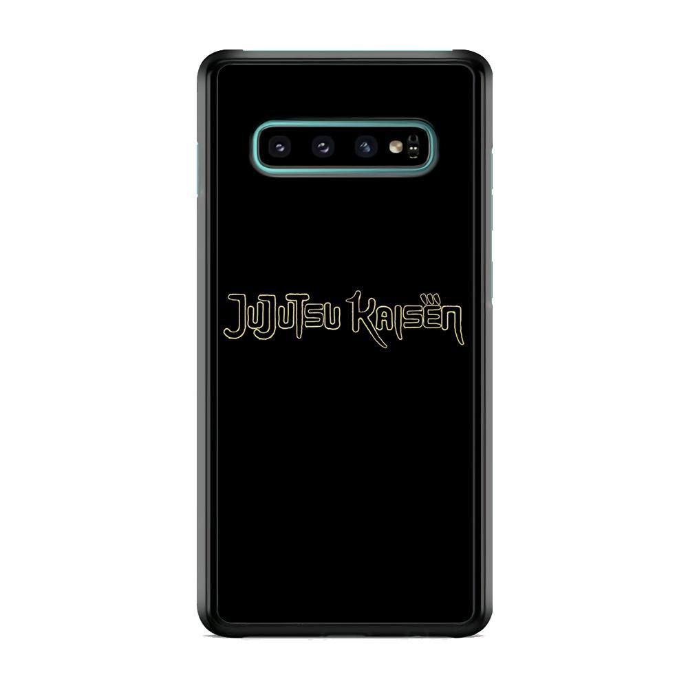Jujutsu Kaisen Logo Black Gold Samsung Galaxy S10 Case - ezzyst