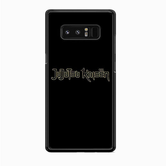 Jujutsu Kaisen Logo Black Gold Samsung Galaxy Note 8 Case - ezzyst
