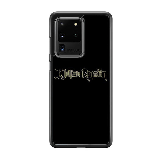 Jujutsu Kaisen Logo Black Gold Samsung Galaxy S20 Ultra Case - ezzyst