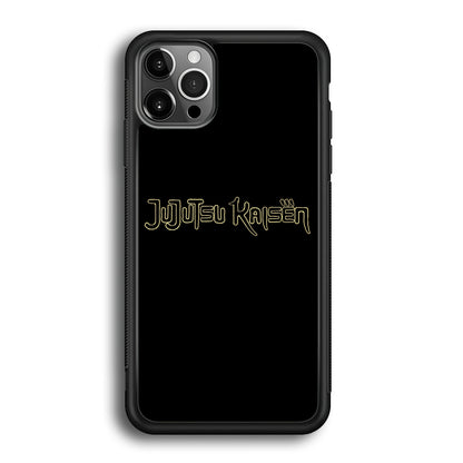 Jujutsu Kaisen Logo Black Gold iPhone 12 Pro Max Case