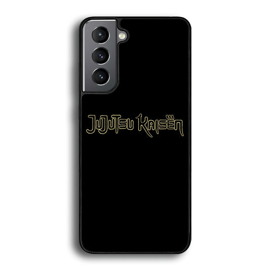 Jujutsu Kaisen Logo Black Gold Samsung Galaxy S21 Case - Ezzystore