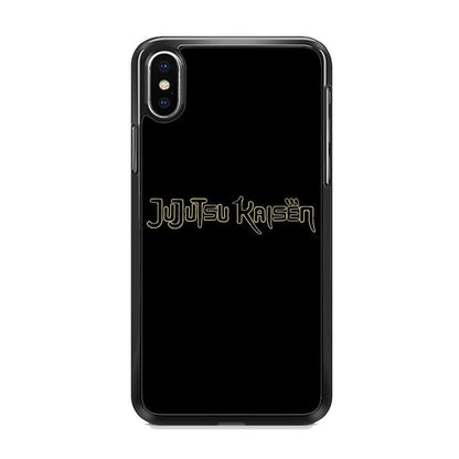 Jujutsu Kaisen Logo Black Gold iPhone Xs Case - ezzyst