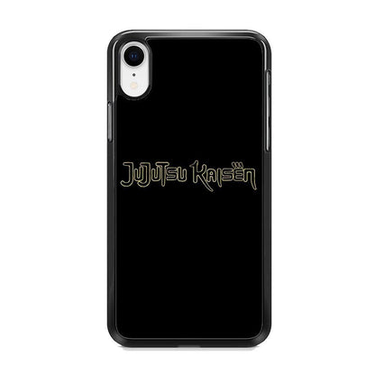 Jujutsu Kaisen Logo Black Gold iPhone XR Case - ezzyst