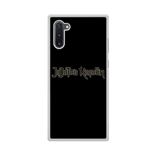 Jujutsu Kaisen Logo Black Gold Samsung Galaxy Note 10 Case - ezzyst