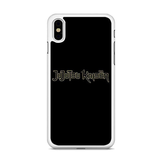 Jujutsu Kaisen Logo Black Gold iPhone Xs Case - ezzyst