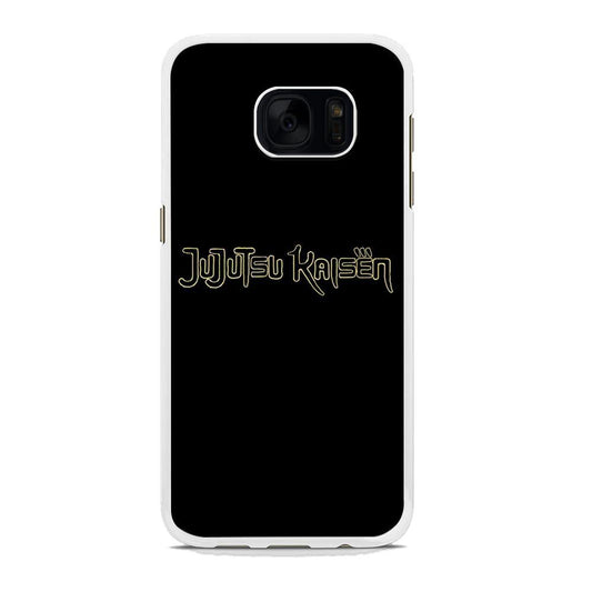 Jujutsu Kaisen Logo Black Gold Samsung Galaxy S7 Edge Case - ezzyst
