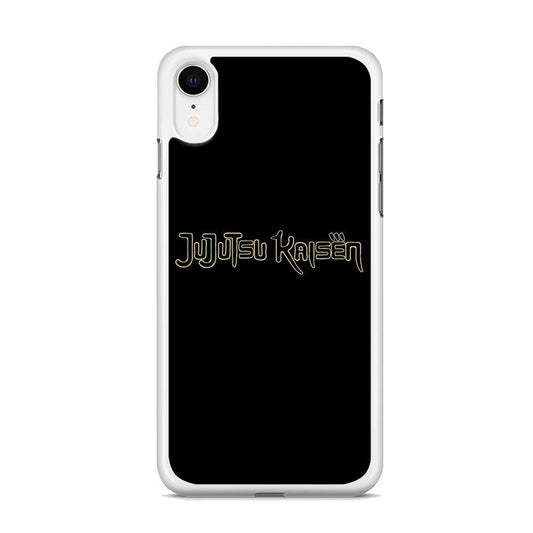 Jujutsu Kaisen Logo Black Gold iPhone XR Case - ezzyst