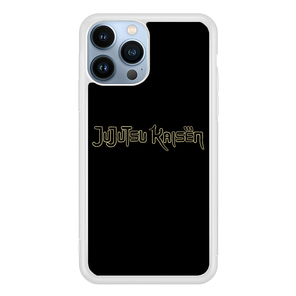 Jujutsu Kaisen Logo Black Gold iPhone 13 Pro Max Case