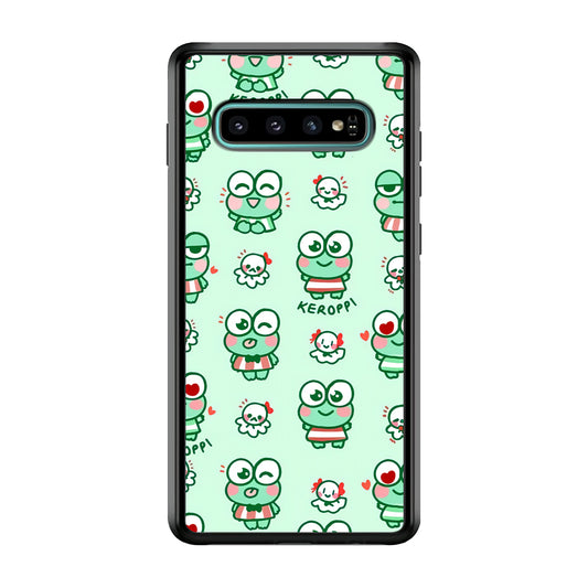 Keroppi Cute Expression Samsung Galaxy S10 Case