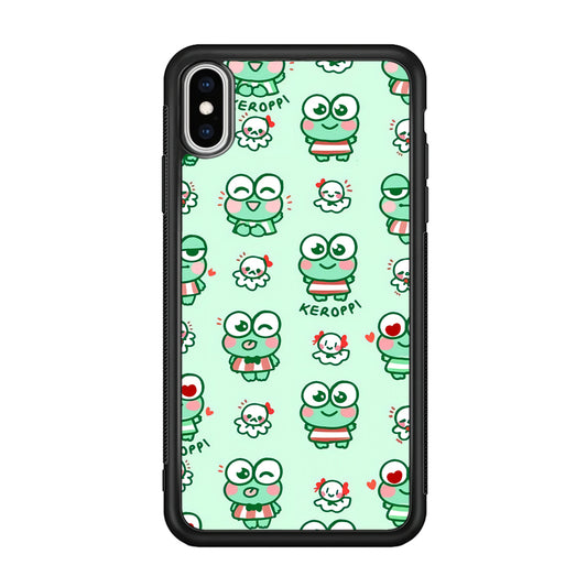 Keroppi Cute Expression iPhone XS Case