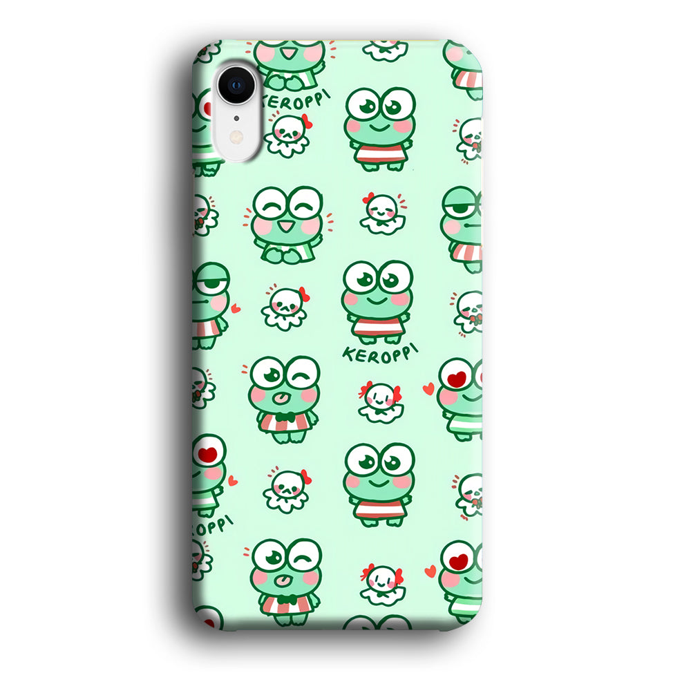 Keroppi Cute Expression iPhone XR Case