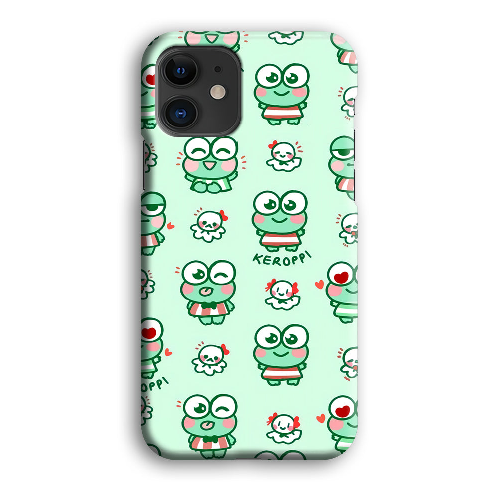 Keroppi Cute Expression iPhone 12 Case