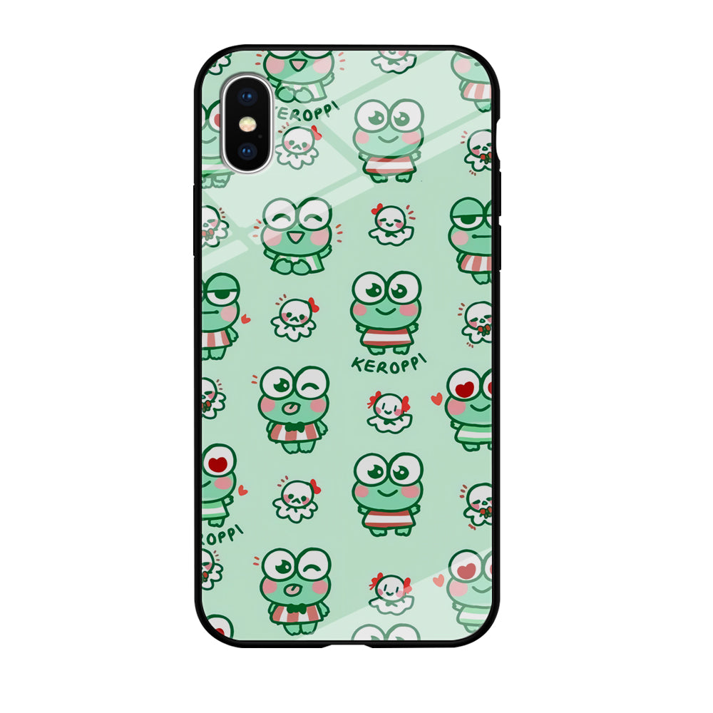 Keroppi Cute Expression iPhone XS Case