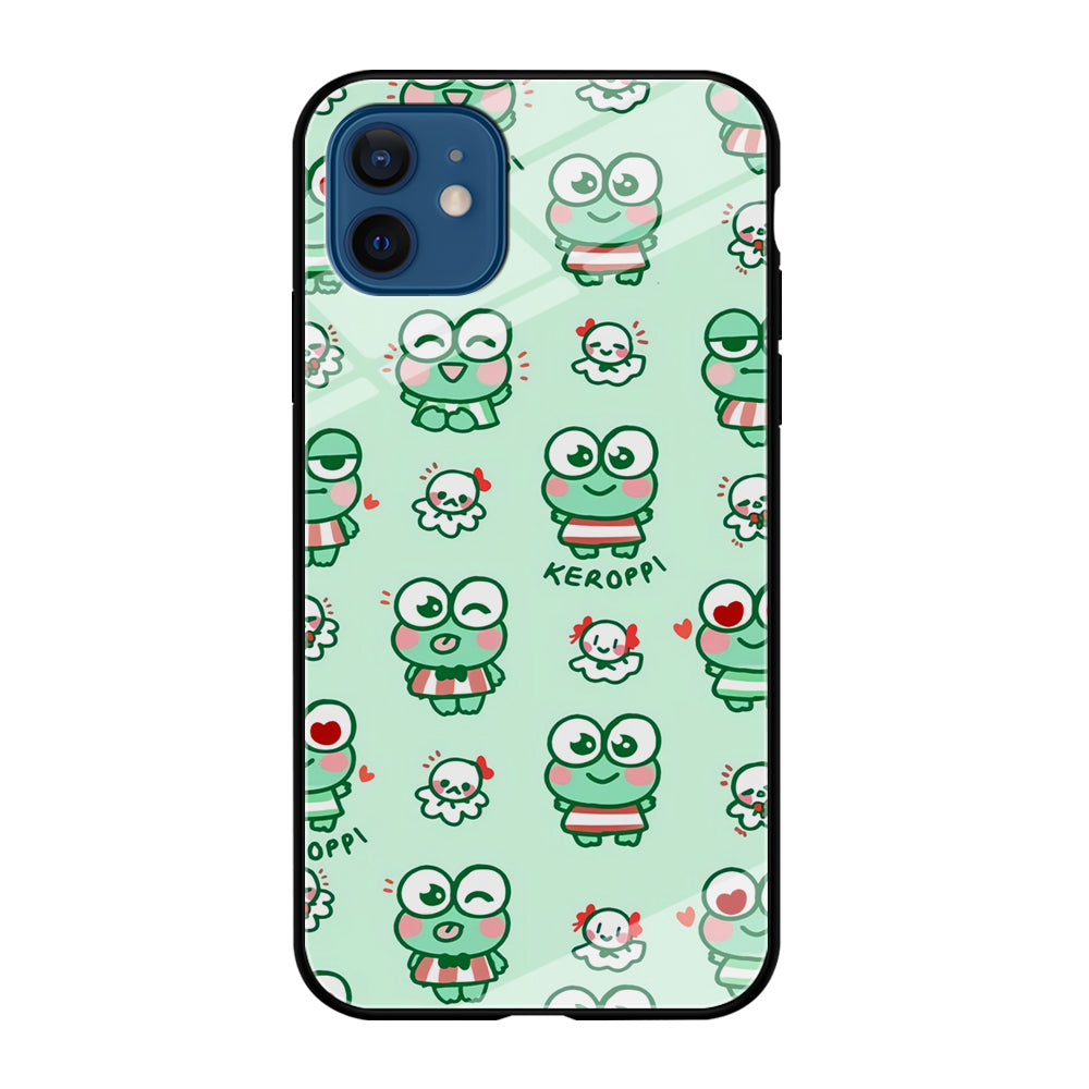 Keroppi Cute Expression iPhone 12 Case