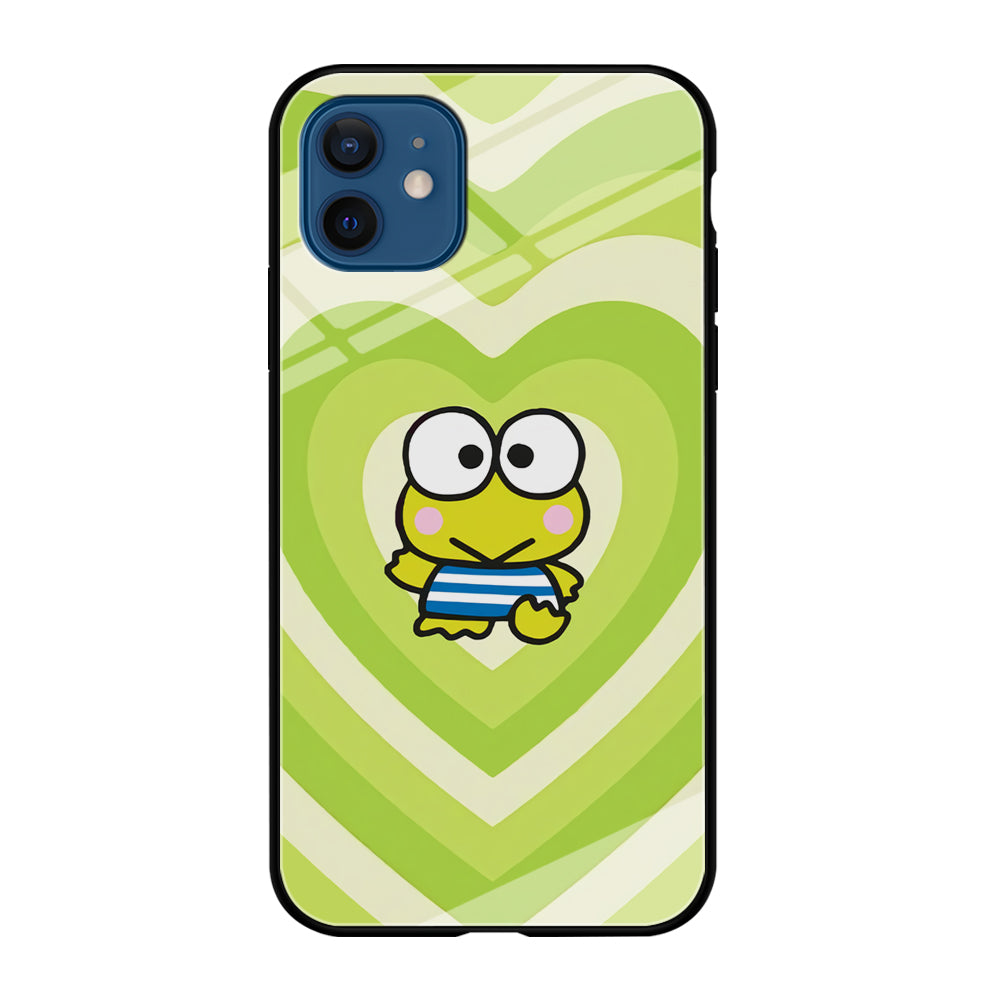 Keroppi Love Pattern iPhone 12 Case