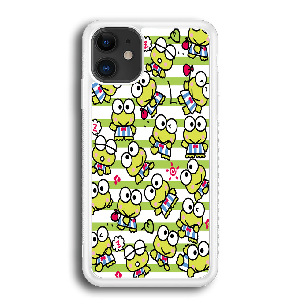 Keroppi Stripe iPhone 12 Case