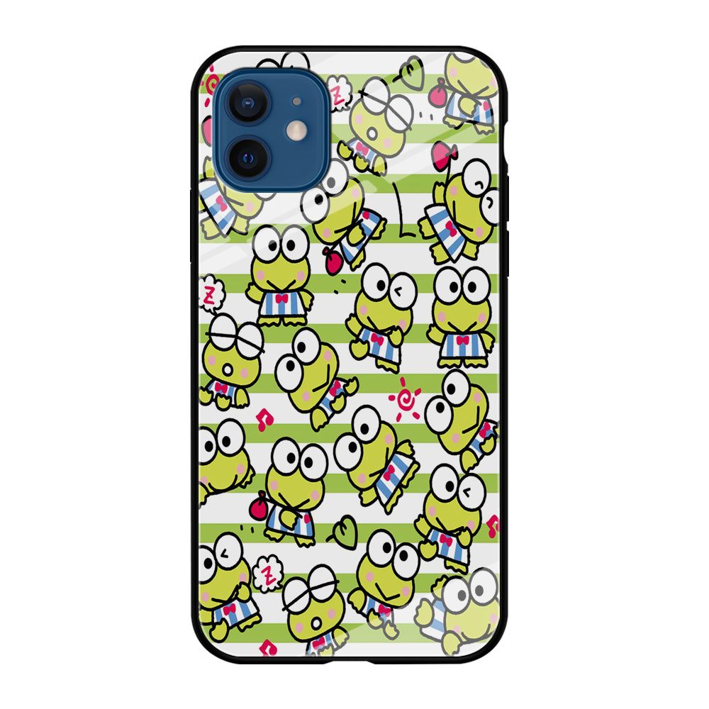 Keroppi Stripe iPhone 12 Case