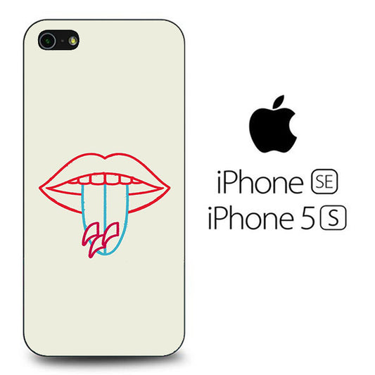 Lip Tongue Surfing Board iPhone 5 | 5s Case