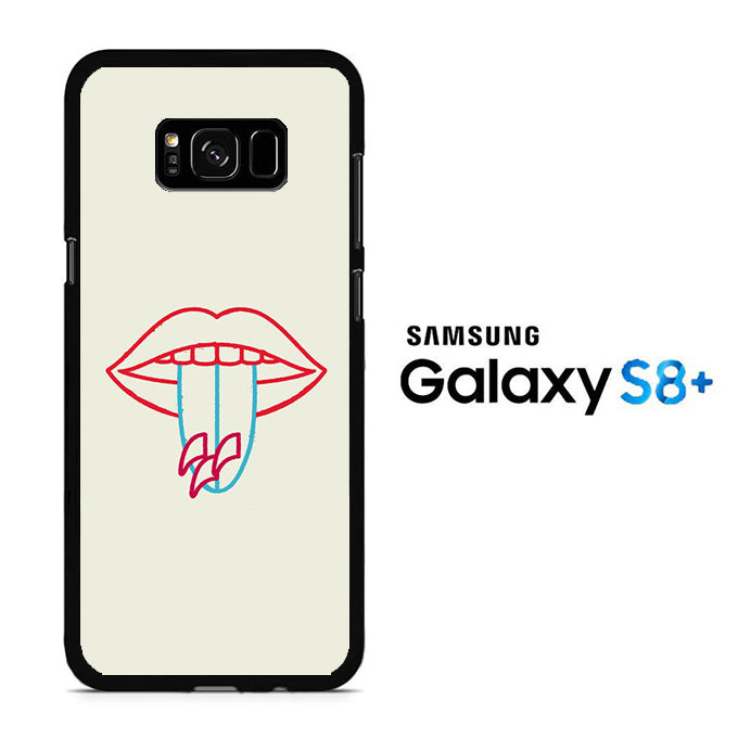 Lip Tongue Surfing Board Samsung Galaxy S8 Plus Case