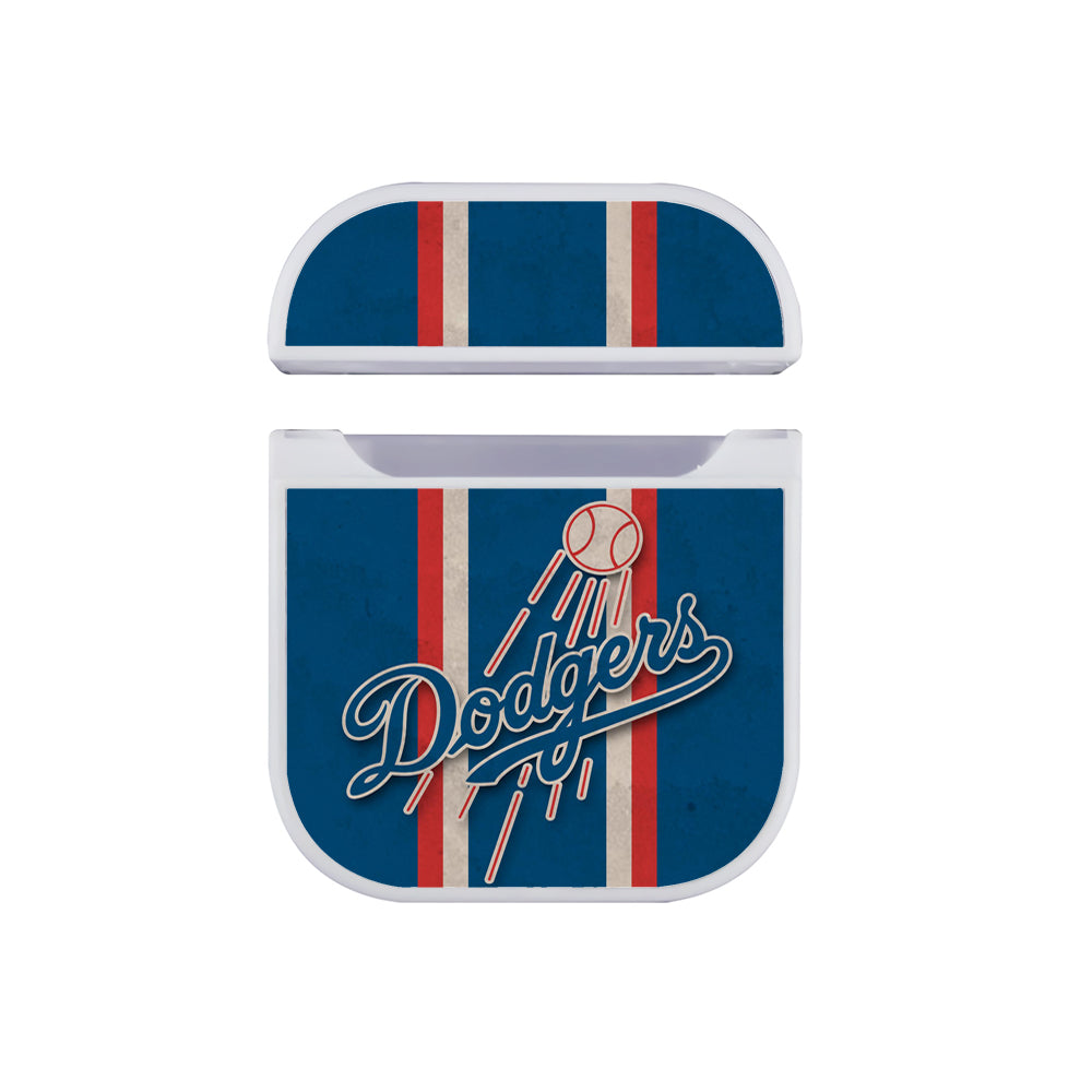 Los Angeles Dodgers Baseball Team Hard Plastic Case Cover For Apple Airpods