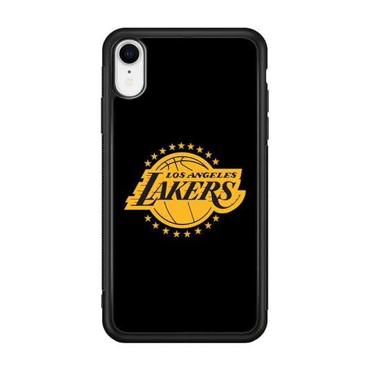 Los Angeles Lakers Black Logo iPhone XR Case