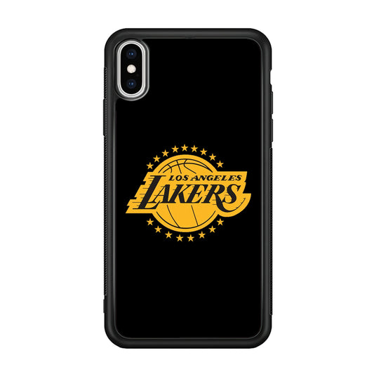 Los Angeles Lakers Black Logo iPhone XS Case
