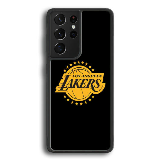 Los Angeles Lakers Black Logo Samsung Galaxy S21 Ultra Case - Ezzystore