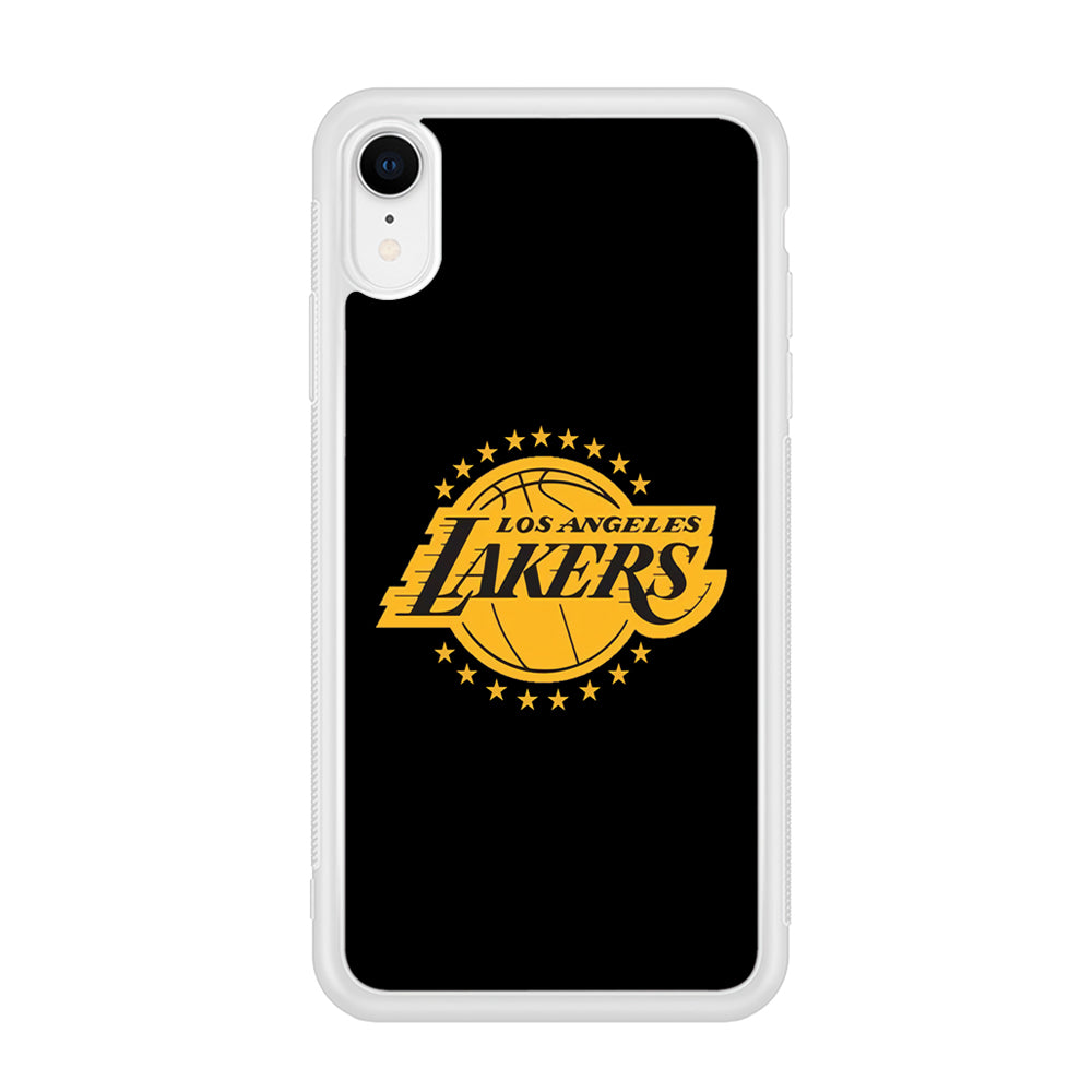 Los Angeles Lakers Black Logo iPhone XR Case