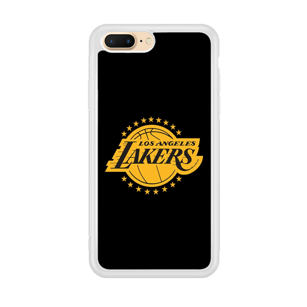 Los Angeles Lakers Black Logo iPhone 8 Plus Case