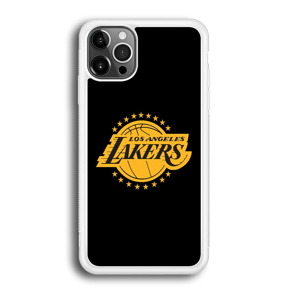 Los Angeles Lakers Black Logo iPhone 12 Pro Case