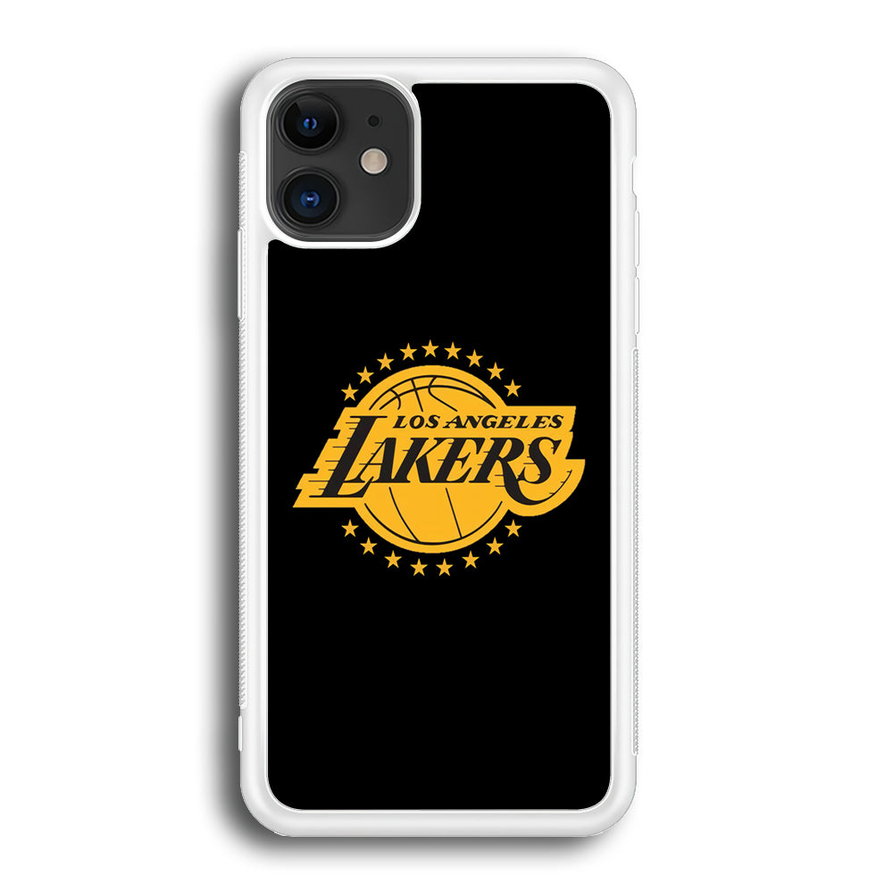 Los Angeles Lakers Black Logo iPhone 12 Case